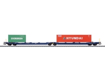 Märklin 47474 - H0 - Gelenk-Taschenwagen Evergreen/Hyundai, VTG, Ep. VI